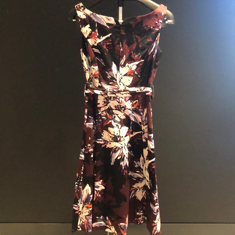 Marks and Spencer Floral Burgundy Dress new